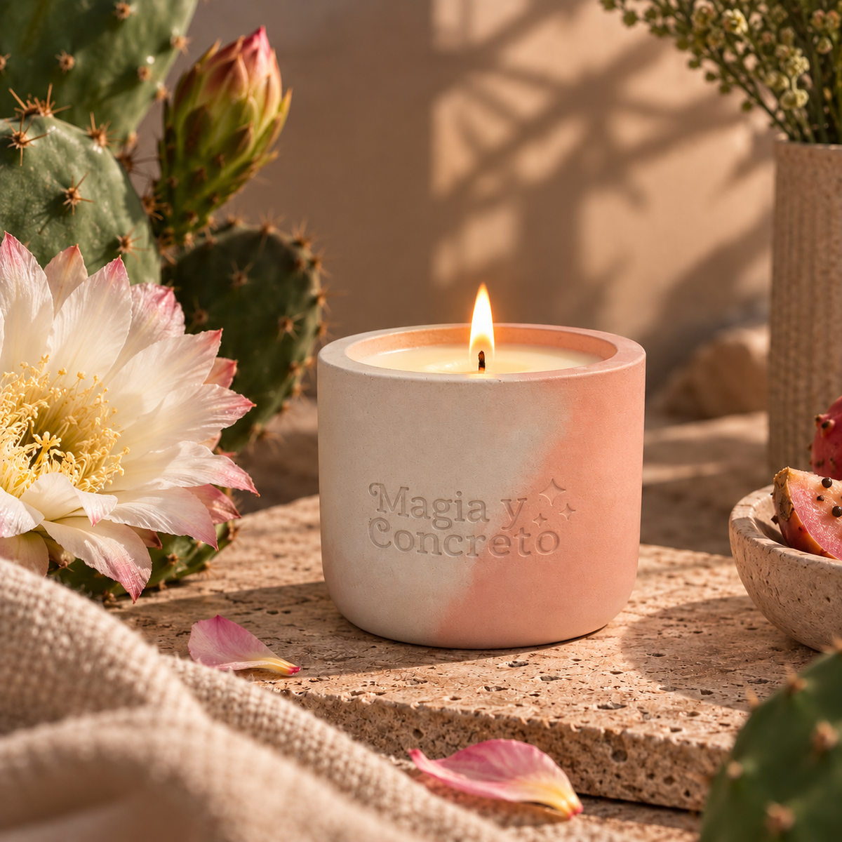 Flor de Cactus concreto 180 g